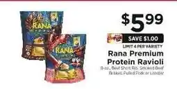 ShopRite Rana Premium Protein Ravioli offer