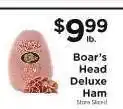 ShopRite Boar's Head Deluxe Ham offer