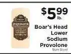 ShopRite Boar's Head Lower Sodium Provolone offer