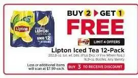 ShopRite Lipton Iced Tea 12-Pack offer
