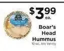 ShopRite Boar's Head Hummus offer