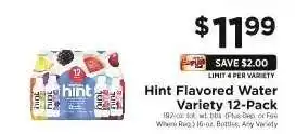 ShopRite Hint Flavored Water Variety 12-Pack offer