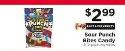 ShopRite Sour Punch Bites Candy offer