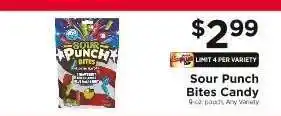 ShopRite Sour Punch Bites Candy offer