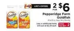 ShopRite Pepperidge Farm Goldfish offer
