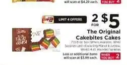ShopRite The Original Cakebites Cakes offer