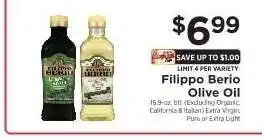 ShopRite Filippo Berio Olive Oil offer