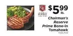 ShopRite Chairman's Reserve Prime Bone-In Tomahawk offer