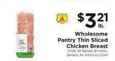 ShopRite Wholesome Pantry Thin Sliced Chicken Breast offer