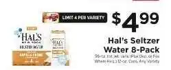 ShopRite Hal’s Seltzer Water 8-Pack offer