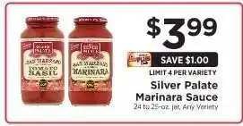 ShopRite Silver Palate Marinara Sauce offer