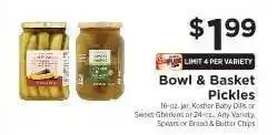 ShopRite Bowl & Basket Pickles offer