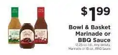 ShopRite Bowl & Basket Marinade or BBQ Sauce offer
