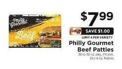 ShopRite Philly Gourmet Beef Patties offer