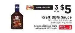 ShopRite Kraft BBQ Sauce offer
