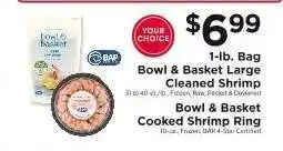 ShopRite Bowl & Basket Large Cleaned Shrimp or Cooked Shrimp Ring offer