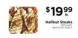 ShopRite Halibut Steaks offer