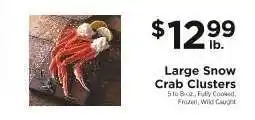 ShopRite Large Snow Crab Clusters offer