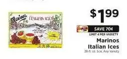 ShopRite Marinos Italian Ices offer