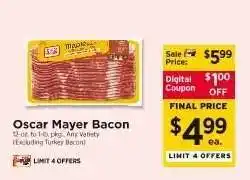 ShopRite Oscar Mayer Bacon offer