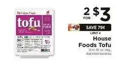 ShopRite House Foods Tofu offer