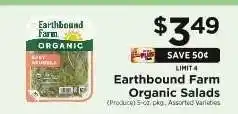 ShopRite Earthbound Farm Organic Salads offer