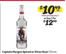 Winn Dixie Captain Morgan Spiced Or Silver Rum offer