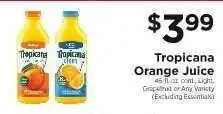 ShopRite Tropicana Orange Juice offer