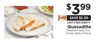 ShopRite Quesadilla offer