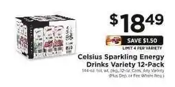 ShopRite Celsius Sparkling Energy Drinks Variety 12-Pack offer