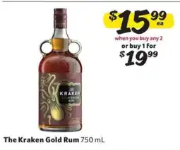 Winn Dixie The Kraken Gold Rum offer