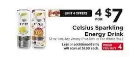 ShopRite Celsius Sparkling Energy Drink offer