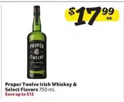 Winn Dixie Proper Twelve Irish Whiskey & Select Flavors offer