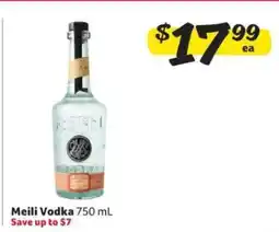 Winn Dixie Meili Vodka offer