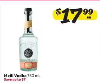 Winn Dixie Meili Vodka offer