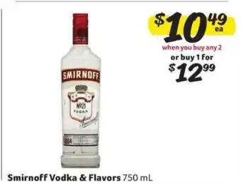 Winn Dixie Smirnoff Vodka & Flavors offer