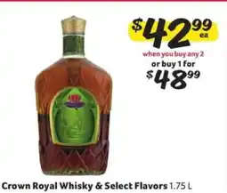 Winn Dixie Crown Royal Whisky & Select Flavors offer