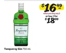 Winn Dixie Tanqueray Gin offer