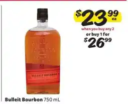 Winn Dixie Bulleit Bourbon offer