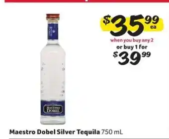 Winn Dixie Maestro Dobel Silver Tequila offer