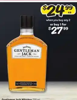 Winn Dixie Gentleman Jack Whiskey offer