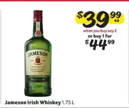 Winn Dixie Jameson Irish Whiskey offer