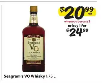 Winn Dixie Seagram's VO Whisky offer