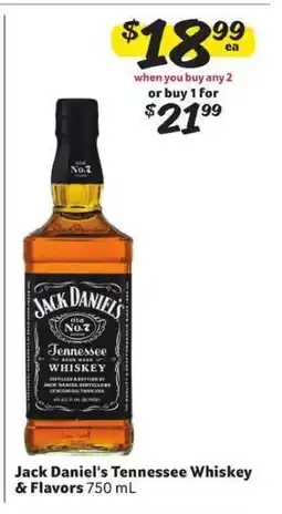 Winn Dixie Jack Daniel's Tennessee Whiskey & Flavors offer