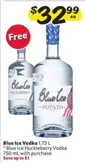 Winn Dixie Blue Ice Vodka offer