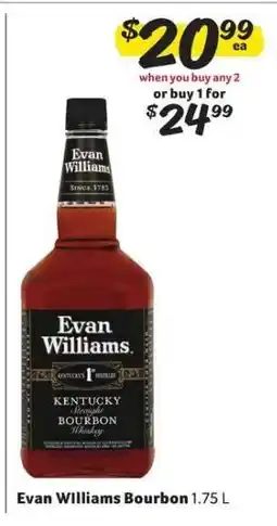 Winn Dixie Evan Williams Bourbon offer