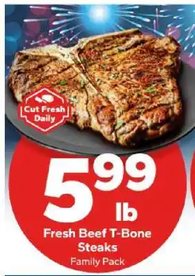 Save a Lot Fresh Beef T-Bone Steaks offer