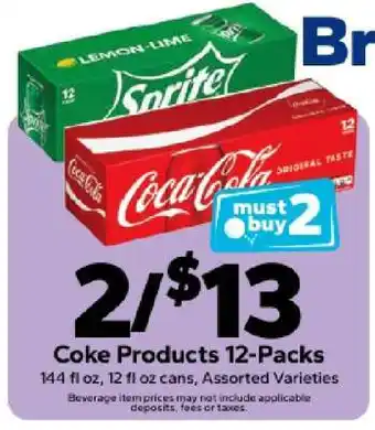 Save a Lot Coke Products 12-Packs offer