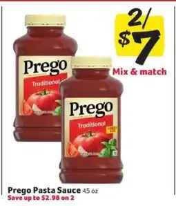 Winn Dixie Prego Pasta Sauce offer