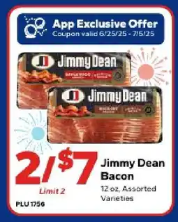 Save a Lot Jimmy Dean Bacon offer